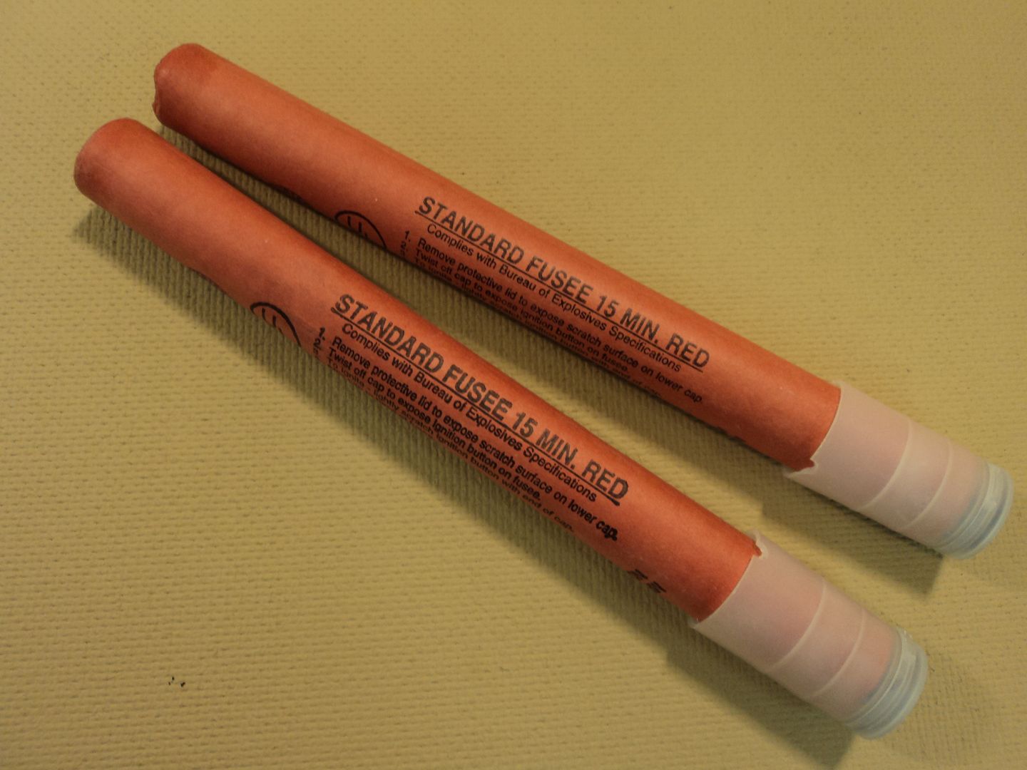 Standard Fusee 15 Minute Red Flare Roadside Emergency Lot of 2 eBay